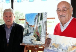 Pierre Poinson et Jean-Pierre Garotin - Peintures huiles sur toile et aquarelles