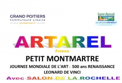 PETIT MONTMARTRE, JOURNÉE MONDIALE DE l’ART, 500 ans RENAISSANCE LÉONARD DE VINCI