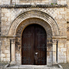 Le porche de l'église