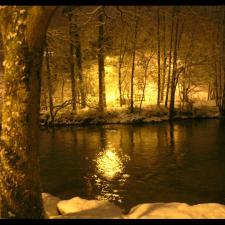 le clain sous la neige décembre 2009