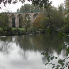  le Clain vue sur le viaduc