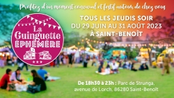 LES JEUDIS DE STRUNGA : tous les jeudis de l’été avec LA GUIGUETTE EPHEMERE