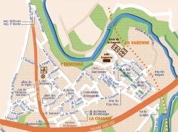 Plan de l'Ermitage et de la Varenne
