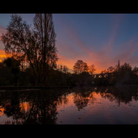 Aurore sur le viaduc