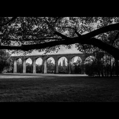Lever du jour sur le viaduc