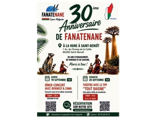 30e anniversaire de l'association Fanatenane