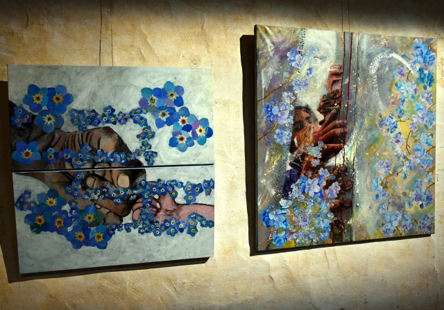 Fragments Itinérants - exhibited works (Photo: Mairie de Saint-Benoît)