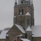 Saint-Benoît, sous la neige